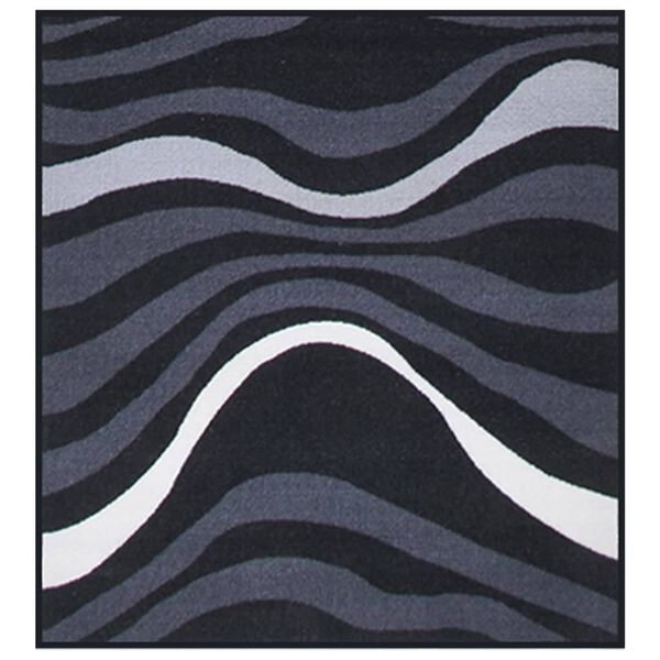 vidaXL Tapis de couloir Noir 80x100 cm