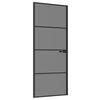 vidaXL Porte int&eacute;rieure 83 x 201,5 cm Verre tremp&eacute; et aluminium