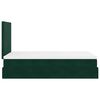 vidaXL Cadre de lit ottoman avec matelas vert fonc&eacute; 120x200 cm velours