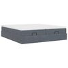 VidaXL Cadre de lit ottoman avec matelas gris foncé 160x200cm velours
