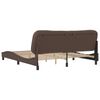 vidaXL Cadre de lit sans matelas Hvar marron 180x200 cm similicuir