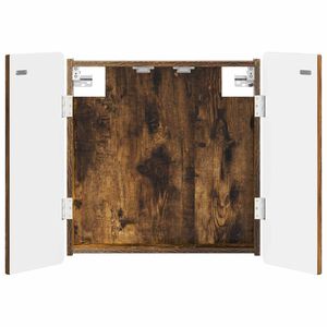 vidaXL Cabinet pour cible ZWOLLE Ch&ecirc;ne fum&eacute; 52,5 x 10,5 x 57,5 cm