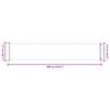 vidaXL Auvent lat&eacute;ral r&eacute;tractable de patio 117x600 cm Marron
