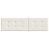 vidaXL Coussin de chaise longue crème mélangé (75+105) x 50 x 4 cm