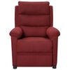 vidaXL Fauteuil inclinable &eacute;lectrique Rouge bordeaux Tissu