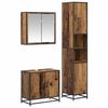 vidaXL Ensemble de mobilier de salle de bain 3 pc Bois Ancien