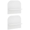 vidaXL &Eacute;tag&egrave;re Murale 2 pc Blanc 41 x 13,5 x 37,5 cm Bois d'ing&eacute;nierie