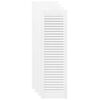 vidaXL Portes d'armoire &agrave; persiennes 4 pcs blanc 99x29,5 cm