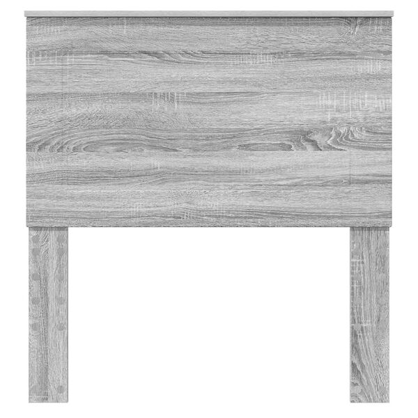 vidaXL T&ecirc;te de lit Gris Sonoma 75 cm Bois d'ing&eacute;nierie