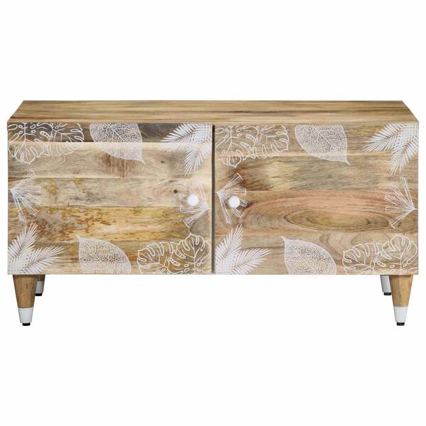 vidaXL Table basse 80x50x40 cm bois de manguier massif