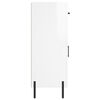 vidaXL Buffet Blanc brillant 69,5x34x90 cm Bois d'ing&eacute;nierie
