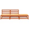 vidaXL Canapé de jardin sans accoudoirs repose-pieds bois pin massif
