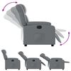 vidaXL Fauteuil inclinable &eacute;lectrique Gris Similicuir