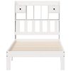 vidaXL Lit bibliothèque sans matelas blanc 75x190cm bois de pin massif