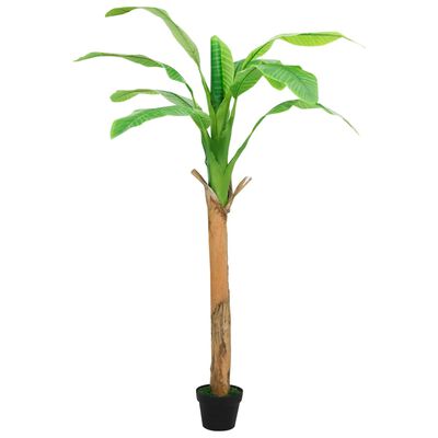 vidaXL Bananier artificiel avec pot 180 cm Vert