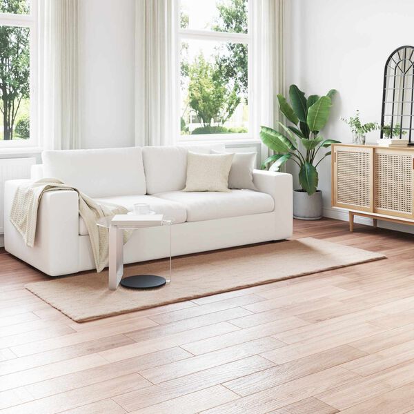 vidaXL Tapis en Fourrure Synth&eacute;tique de Lapin Olite Taupe 80 x 250 cm