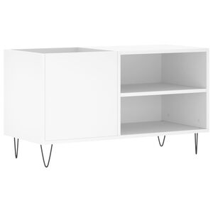 vidaXL Armoire &agrave; disques blanc 85x38x48 cm bois d'ing&eacute;nierie