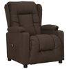 vidaXL Fauteuil Marron fonc&eacute; Tissu