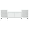 vidaXL Meuble TV Blanc 160x35x55 cm Bois d'ingénierie