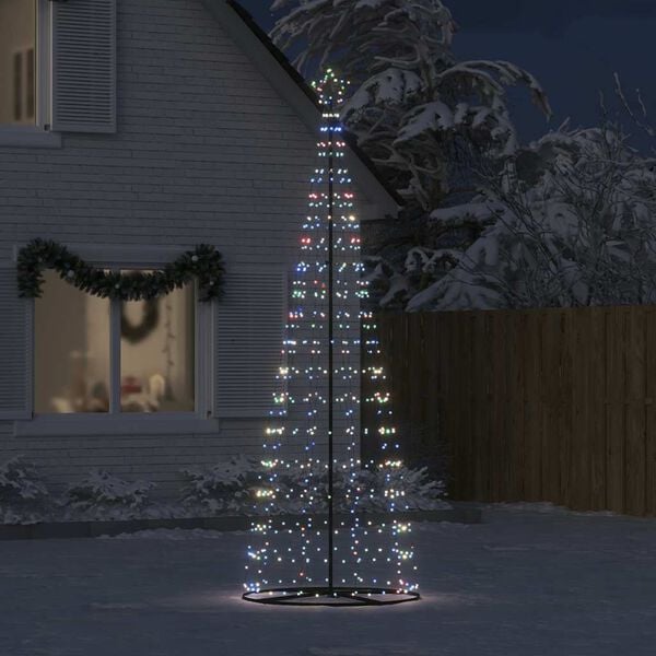 vidaXL Sapin de Noël à LED 550 LED colorées 300 cm