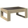 vidaXL Table basse avec LED infini ch&ecirc;ne sonoma 70x53x30 cm