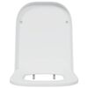 vidaXL Si&egrave;ge de toilette Blanc 44,5 x 35 x 3,6 cm Duroplast