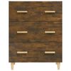 vidaXL Buffet Chêne fumé 70x34x90 cm Bois d'ingénierie