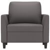 vidaXL Fauteuil Gris 60 cm Similicuir