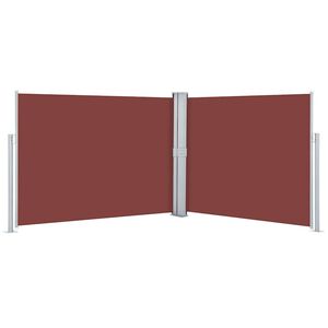 vidaXL Auvent lat&eacute;ral r&eacute;tractable Marron 140 x 1000 cm