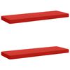 vidaXL Coussins de banc 2 pi&egrave;ces VUGHT 2 pc 100 % polyester Rouge
