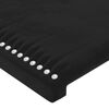 vidaXL Sommier &agrave; lattes de lit avec matelas Noir 100x200 cm Velours