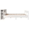 vidaXL Lit biblioth&egrave;que sans matelas blanc 180x200 cm bois pin massif