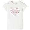 T-shirt pour enfants &eacute;cru 128