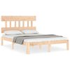 vidaXL Cadre de lit sans matelas bois de pin massif