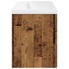 vidaXL Armoire lavabo de salle de bain avec bassin int&eacute;gr&eacute; vieux bois