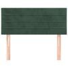 vidaXL T&ecirc;te de lit Vert fonc&eacute; 90x5x78/88 cm Velours