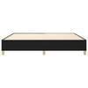 vidaXL Cadre de lit à ressorts noir 140x190 cm tissu
