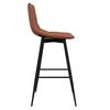 vidaXL Tabouret de bar Marron clair Similicuir