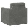 vidaXL Canap&eacute; Gris fonc&eacute; 78 x 78 x 80 cm Velours