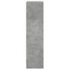 vidaXL Buffet avec portes en verre gris béton 35x37x142 cm