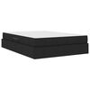 vidaXL Lit avec rangement et matelas Noir 140 x 200 cm Polyester