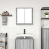 vidaXL Armoire murale de salle de bain miroir sonoma gris 60x21x60 cm