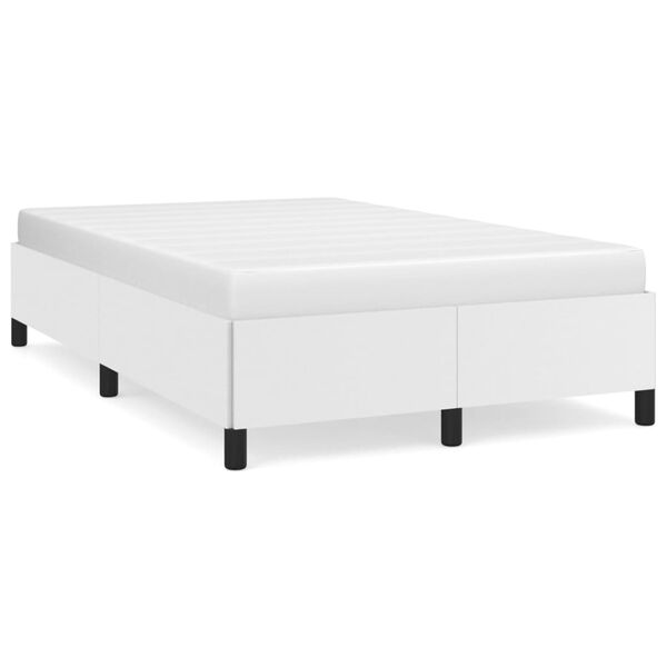 vidaXL Cadre de lit sans matelas blanc 120x200 cm similicuir
