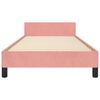 vidaXL Cadre de lit sans matelas rose 90x200 cm velours