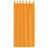 vidaXL Rideaux en voile avec boucles 2 pcs orange 140x225 cm