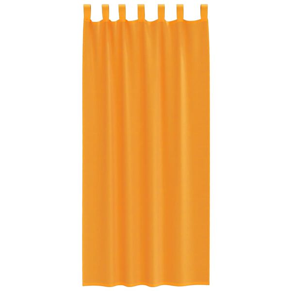 vidaXL Rideaux en voile avec boucles 2 pcs orange 140x225 cm