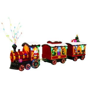 vidaXL Train de No&euml;l SALO 51 x 9,5 x 24,5 cm Resin Multicolour