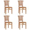 vidaXL Ensemble &agrave; manger de jardin 5 pcs Bois de teck massif