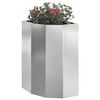 vidaXL Jardini&egrave;re d'Angle Argent 30 x 30 x 50 cm Acier galvanis&eacute;