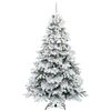 vidaXL Sapin de No&euml;l artificiel avec 300 LED Blanc 240 cm PE et PVC